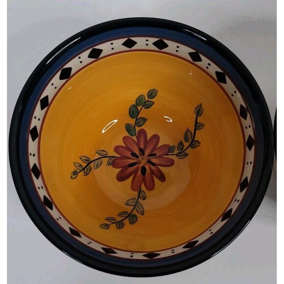 Vintage Pier 1 Alexandria Floral Soup Bowls (Set of 2) - Picture 5 of 7